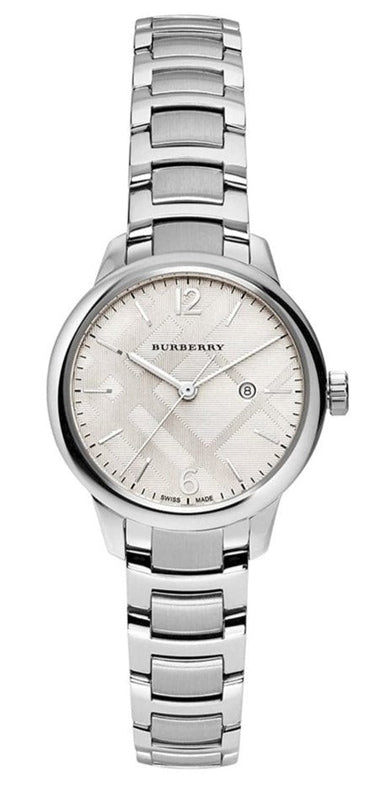 Burberry The Classic Silver Dial Silver Steel Strap Watch for Women - BU10108 Buy Now By Burberry