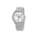 Calvin Klein Minimal White Dial Silver Mesh Bracelet Watch for Women - K3M5215X Buy Now By Calvin Klein