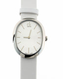 Calvin Klein Incentive White Dial White Leather Strap Watch for Women - K3P231L6 Buy Now By Calvin Klein
