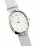 Calvin Klein Incentive White Dial White Leather Strap Watch for Women - K3P231L6 Buy Now By Calvin Klein