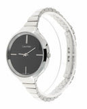 Calvin Klein Lively Black Dial Silver Steel Strap Watch for Women - K4U23121 Buy Now By Calvin Klein