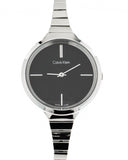 Calvin Klein Lively Black Dial Silver Steel Strap Watch for Women - K4U23121 Buy Now By Calvin Klein