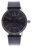 Calvin Klein Post Minimal Black Dial Black Leather Strap Watch for Men - K7621401 Buy Now By Calvin Klein