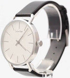 Calvin Klein Even White Dial Black Leather Strap Watch for Women - K7B211C6 Buy Now By Calvin Klein