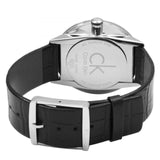 Calvin Klein Accent Black Dial Black Leather Strap Watch for Men - K2Y211C3 Buy Now By Calvin Klein