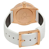 Calvin Klein Accent White Dial White Leather Strap Watch for Women - K2Y2Y6K6 Buy Now By Calvin Klein