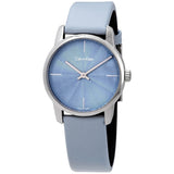 Calvin Klein City Blue Dial Blue Leather Strap Watch for Women - K2G231VN Buy Now By Calvin Klein