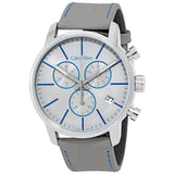 Calvin Klein City Chronograph White Dial White Leather Strap Watch for Men - K2G271Q4 Buy Now By Calvin Klein