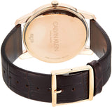 Calvin Klein City White Dial Brown Leather Strap Watch for Men - K2G21629 Buy Now By Calvin Klein