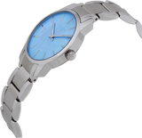 Calvin Klein City Mother of Pearl Blue Dial Silver Steel Strap Watch for Women - K2G2314X Buy Now By Calvin Klein
