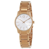 Calvin Klein City White Mother of Pearl Dial Rose Gold Steel Strap Watch for Women - K2G23646 Buy Now By Calvin Klein