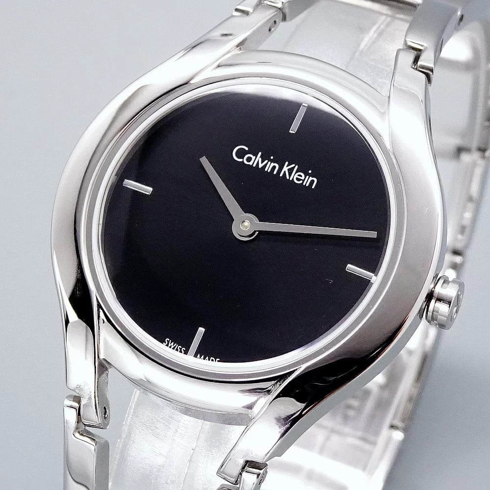 Calvin Klein Class Black Dial Silver Steel Strap Watch for Women - K6R23121 Buy Now By Calvin Klein