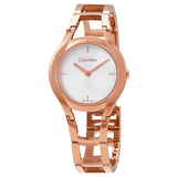 Calvin Klein Class White Dial Rose Gold Steel Strap Watch for Women - K6R23626 Buy Now By Calvin Klein