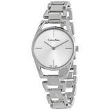 Calvin Klein Dainty Silver Dial Silver Steel Strap Watch for Women - K7L23146 Buy Now By Calvin Klein
