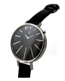 Calvin Klein Equal Black Dial Black Leather Strap Watch for Women - K3E231C1 Buy Now By Calvin Klein
