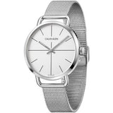 Calvin Klein Even White Dial Silver Mesh Bracelet Watch for Women - K7B23126 Buy Now By Calvin Klein