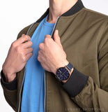 Calvin Klein Even Blue Dial Blue Leather Strap Watch for Men - K7B214VN Buy Now By Calvin Klein