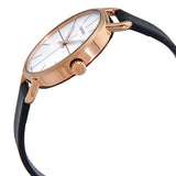 Calvin Klein Even White Dial Black Leather Strap Watch for Women - K7B236C6 Buy Now By Calvin Klein