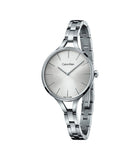 Calvin Klein Graphic White Dial Silver Steel Strap Watch for Women - K7E23146 Buy Now By Calvin Klein