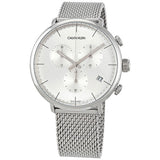 Calvin Klein High Noon Silver Dial Silver Mesh Bracelet Watch for Men - K8M27126 Buy Now By Calvin Klein