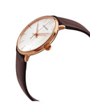 Calvin Klein High Noon Silver Dial Brown Leather Strap Watch for Men - K8M216G6 Buy Now By Calvin Klein