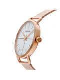 Calvin Klein Even White Dial Rose Gold Mesh Bracelet Watch for Women - K7B21626 Buy Now By Calvin Klein
