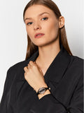 Calvin Klein Rebel Black Dial Black Leather Strap Watch for Women - K8P236C1 Buy Now By Calvin Klein