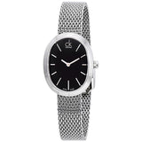 Calvin Klein Incentive Black Dial Silver Mesh Bracelet Watch for Women - K3P23121 Buy Now By Calvin Klein