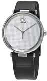 Calvin Klein Sight Silver Dial Black Leather Strap Watch for Men - K1S21120 Buy Now By Calvin Klein