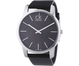 Calvin Klein City Black Dial Black Leather Strap Watch for Men - K2G21107 Buy Now By Calvin Klein
