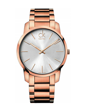 Calvin Klein City White Dial Rose Gold Steel Strap Watch for Men - K2G21646 Buy Now By Calvin Klein