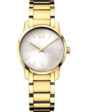 Calvin Klein City White Dial Gold Steel Strap Watch for Women - K2G23546 Buy Now By Calvin Klein