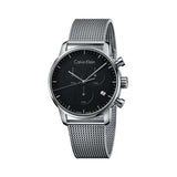 Calvin Klein City Chronograph Black Dial Silver Mesh Bracelet Watch for Men - K2G27121 Buy Now By Calvin Klein