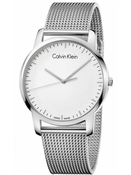 Calvin Klein City Chronograph White Dial Silver Mesh Bracelet Watch for Men - K2G2G126 Buy Now By Calvin Klein