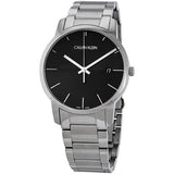Calvin Klein City Black Dial Silver Steel Strap Watch for Men - K2G2G14C Buy Now By Calvin Klein