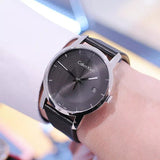 Calvin Klein City Quartz Black Dial Black Leather Strap Watch for Men - K2G2G1C1 Buy Now By Calvin Klein