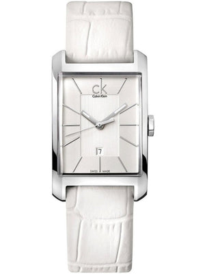 Calvin Klein Window White Dial White Leather Strap Watch for Men - K2M21120 Buy Now By Calvin Klein