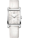 Calvin Klein Window White Dial White Leather Strap Watch for Men - K2M21120 Buy Now By Calvin Klein