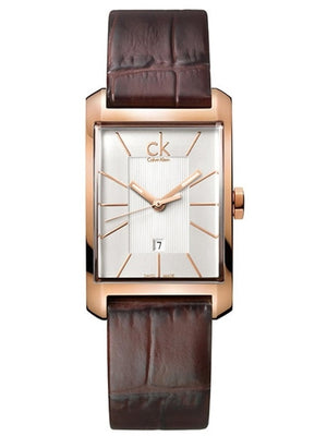 Calvin Klein Window White Dial Brown Leather Strap Watch for Women - K2M23620 Buy Now By Calvin Klein