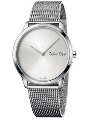 Calvin Klein Minimal Silver Dial Silver Mesh Bracelet Watch for Men - K3M211Y6 Buy Now By Calvin Klein