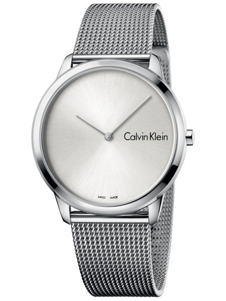 Calvin Klein Minimal Silver Dial Silver Mesh Bracelet Watch for Men - K3M211Y6 Buy Now By Calvin Klein
