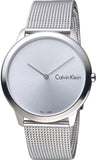 Calvin Klein Minimal Silver Dial Silver Mesh Bracelet Watch for Men - K3M211Y6 Buy Now By Calvin Klein