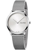 Calvin Klein Minimal SIlver Dial Silver Mesh Bracelet Watch for Women - K3M221Y6 Buy Now By Calvin Klein