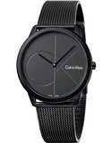 Calvin Klein Minimal Black Dial Black Mesh Bracelet Watch for Men - K3M514B1 Buy Now By Calvin Klein