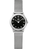 Calvin Klein Minimal Black Dial Silver Mesh Bracelet Watch for Women - K3M53151 Buy Now By Calvin Klein