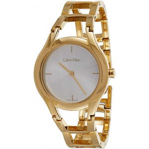 Calvin Klein Class White Dial Gold Steel Strap Watch for Women - K6R23526 Buy Now By Calvin Klein