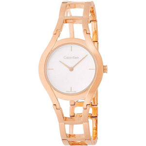 Calvin Klein Class White Dial Rose Gold Steel Strap Watch for Women - K6R23626 Buy Now By Calvin Klein