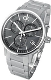 Calvin Klein Post Minimal Chronograph Black Dial Silver Steel Strap Watch for Men - K7627161 Buy Now By Calvin Klein