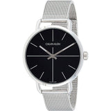 Calvin Klein Even Black Dial Silver Mesh Bracelet Watch for Women - K7B21121 Buy Now By Calvin Klein