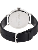 Calvin Klein Even White Dial Black Leather Strap Watch for Women - K7B211C6 Buy Now By Calvin Klein